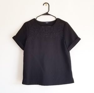 Madewell Short Sleeve Embroidered Top
